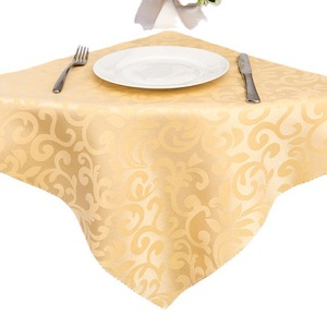 Serviette de table et nappe en tissu jacquard, matière polyester, 48x48cm, carrée, pour hôtels et restaurants - Product Image 5