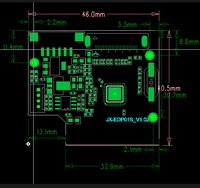 Convertisseur LVDS EDP pour contrôleur d'écran EDP, résolution 1920x1080, rétroéclairage LED TFT, 46x40mm, ultra-mince, Portable, alimentation 5V