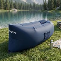 Canapé gonflable, chaise longue, hamac pour la cour, le bord du lac, la plage, les voyages, le camping, les pique-niques et les festivals de musique avec pochette