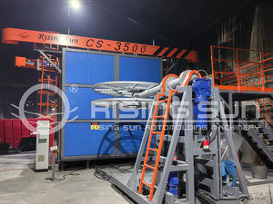 Rotations-roto spritzgießmaschine, Shuttle rotationsformungsverfahrens maschine - Product Image 5