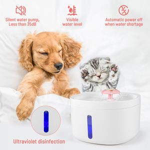 Bebedero Automático para Mascotas Petdom de 2.6L, Dispensador de Agua Inteligente, Comederos Automáticos y Bebedero de Acero Inoxidable para Gatos, 0.5W - Product Image 3