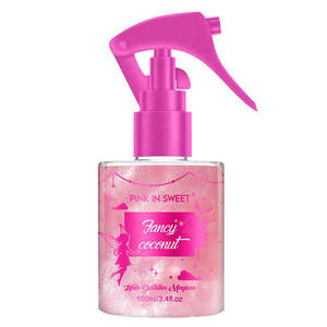 Fornitura all'Ingrosso dalla Fabbrica Spray Profumato Scintillante Rosa per Capelli da 100ml Marchio <span class=keywords><strong>Fragranza</strong></span> Dolce Romantica al Cocco e Vaniglia da Donna - Product Image 4