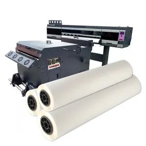 Rollo de película DTF PET para impresora de transferencia de calor, Impresión de doble cara de 75 micras, 30, 33, 60 cm, 60 cm, 60 cm x 100m