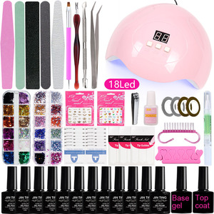 Gel de construction UV pailleté pour extension d'ongles, gelée de manucure, kit d'amélioration des ongles - Product Image 4