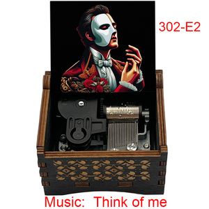 Caja de Música de Madera Vintage con Diseño de Anime 'Think of Me', Regalo de Recuerdo, Obsequio Musical Especial y Lindo para Fans, Amigos, Cumpleaños - Product Image 5