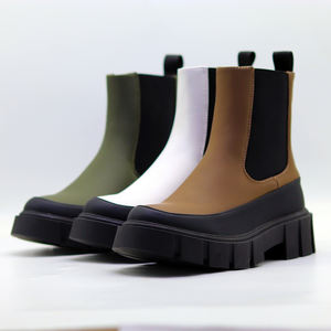 Botines <span class=keywords><strong>Chelsea</strong></span> de calidad superior cómodos a la moda con lados elásticos, aptos para Otoño/Invierno para mujer - Product Image 1