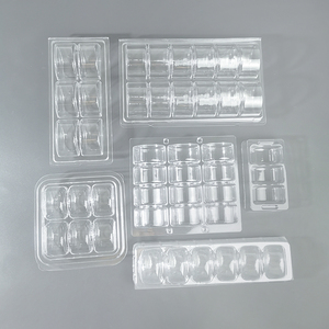 Hộp bao bì nhựa dùng một lần cho Macarons có sẵn trong khay bánh quy 3/6/12 lưới có nắp làm bằng vật nuôi trong suốt - Product Image 3