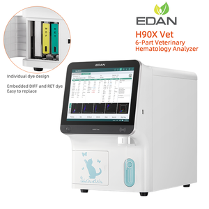 Analyseur d'hématologie vétérinaire EDAN H90X à 6 parties, équipement d'hématologie vétérinaire, équipement d'hématologie à 6 parties pour animaux - Product Image 1
