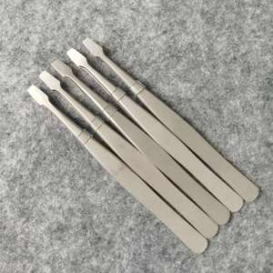Wholesale 34A <b>sandblasted</b> tweezers, stainless steel tweezers, flat-tipped tweezers, repair electronic parts, high-hardness - Product Image 5