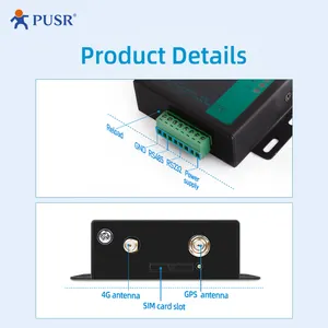 USR-MB706 वैश्विक आवृत्ति क्रम Rs232 rs485 lte cat1 मॉडेम के साथ nbiot gns 4g सिम कार्ड स्लॉट औद्योगिक सेलुलर मॉडेम