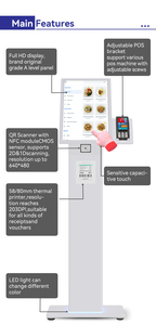 Tầng thường vụ màn hình cảm ứng kiosk Full HD 18.5 21.5 24 27 32 inch cảm ứng đa điểm màn hình LCD tự phục vụ đặt hàng kiosk - Product Image 6