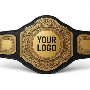 Mejor estilo Ganador Título Cinturón de campeonato de lucha de cuero puro para Judo Karate MMA Boxeo - Product Image 1