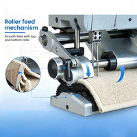 Machine à coudre les franges de tapis à 2 aiguilles et 4 fils avec levage pneumatique du pied et ouvre-tension GK3700F Titan 3700F