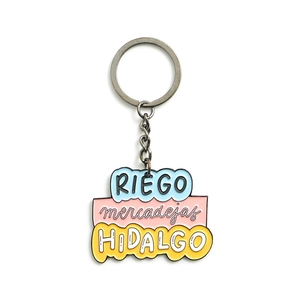 Venta al por mayor personalizado hecho diseñador de lujo logo plata oro llavero llaveros de metal para regalo - Product Image 2