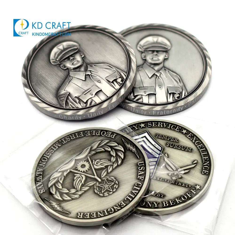 Personal isierte benutzer definierte Logo Metall Zink legierung geprägt 3D Gedenk Herausforderung Münze für die Sammlung