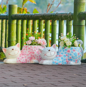 กระถางดอกไม้<span class=keywords><strong>แมว</strong></span>น่ารักและโชคดีตกแต่งสวนอย่างสร้างสรรค์ลานกลางแจ้งและระเบียงเครื่องประดับสวนกระถางดอกไม้ - Product Image 2