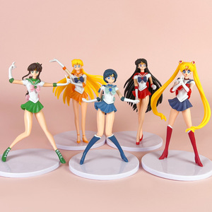 5 mô hình hoạt hình anime Mô hình nhân vật thủy thủ mặt trăng tsukino Usagi đồ trang trí mô hình hành động Anime - Product Image 3