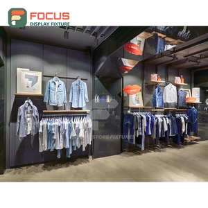 New Design Boutique Store Solid Wood <b>Showcase</b> Cabinet Project Contractor Clothing Store - Product Image 6