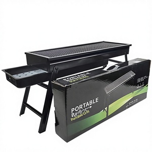 Barbecue au charbon de bois portable, pliable, sans fumée, multifonctionnel, avec <span class=keywords><strong>plateau</strong></span> à charbon extractible, pour la maison, le camping en plein air, les pique-niques - Product Image 1