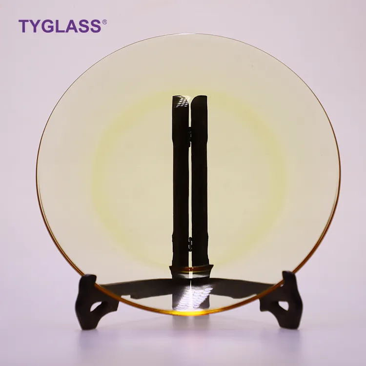 High Quality Plates Sets Dinnerware Transparent Glass Dinner Plates For Restaurant