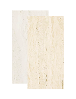 Realgres Carreau de porcelaine beige crème mat 600x1200 Carreaux de travertin émaillés durables de grand format pour le salon