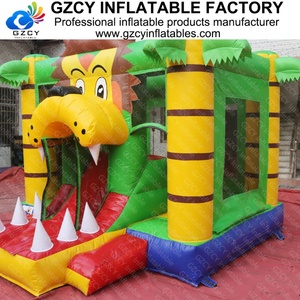 Château gonflable et toboggan en PVC commercial pour les fêtes d'enfants en plein air - Thème Jungle Safari <span class=keywords><strong>Roi</strong></span> <span class=keywords><strong>Lion</strong></span> Installation facile - Product Image 4