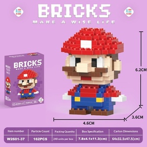 Bloques de Construcción de Plástico ABS con Figuras de Animales y Naturaleza, Caja Sorpresa de Juguetes de Construcción para Niños - Product Image 6