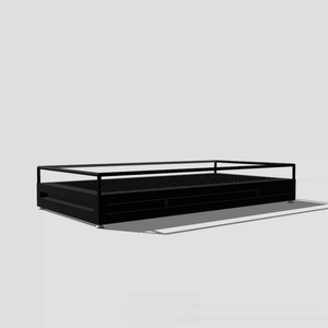 Base Metálica para Jardín con Plato de Agua, Bloque de Malla Engrosada, Soporte para Raíces, Plantas y Flores, Plataforma de Conservación - Product Image 3