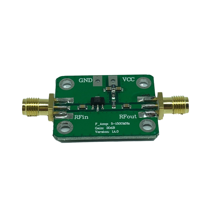 High-Frequency Broadband RF Amplifier (5-1500MHz, 20dB Gain) Gain Module
