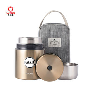 Tafuco-tarro térmico para alimentos, 800ml, extremadamente duradero, aislado al vacío, con tapa de acero inoxidable de doble pared y bolsa de fijación - Product Image 5