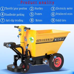 Wendy รถเข็นสาลี่ไฟฟ้าสำหรับงานก่อสร้าง20Ah 48V - Product Image 6