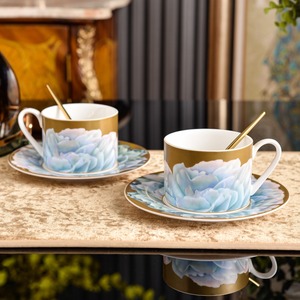 wholesale High-end blue bone china coffee tableware gift <b>box</b> packaging for gifts - Product Image 1
