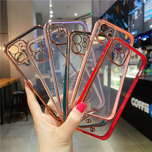 Funda Protectora <span class=keywords><strong>para</strong></span> Teléfono Móvil, Electrochapada, Impermeable, Resistente a Golpes, <span class=keywords><strong>para</strong></span> <span class=keywords><strong>iPhone</strong></span> 11 12 13 14 Pro Max, Transparente - Product Image 2