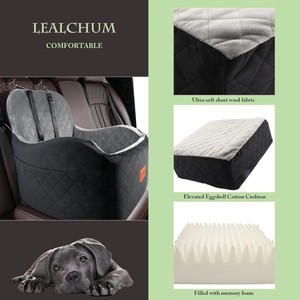 Kursi Pengaman Mobil untuk Anjing Peliharaan, Dapat Dilepas, Dilengkapi Tali Pengaman, Berlapis, Lembut, untuk Anjing Kecil dan Sedang, Berbagai Warna, Tempat Tidur Mobil Hewan Peliharaan Model Kotak yang Modis - Product Image 3