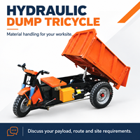 Véhicule d'ingénierie électrique conforme CE, mini-dumper électrique, micro-dumper utilisé dans les tunnels