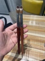Pinceau à ongles en poils de Kolinsky 100 % pur, personnalisable avec logo, en acrylique, à poils ronds et plissés, pour manucure et poudre, tailles 6 à 22 – Offre spéciale USA