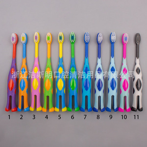 Cepillo de dientes para niños con forma de jirafa, cerdas de nailon suaves, manual, para uso doméstico infantil, 15x2,1 cm - Product Image 3