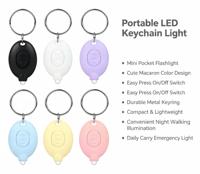 Populaire personnalisé 365 ~ 400nm longueur d'onde et couleur Mini LED Blacklight Troch porte-clés lampe de poche ultraviolette UV porte-clés lumière