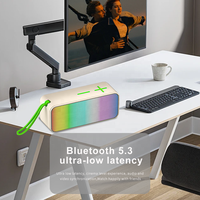 Maimi speaker game portabel kecil, lampu LED bluetooth USB nirkabel RGB pemutar mp3 mikrofon pesta musik