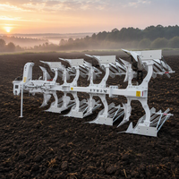 Charrue hydraulique à retourner 4+1 sillons personnalisée pour tracteur, équipement agricole à haut rendement