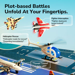 مجموعة ألعاب متحف الهواء Mideer Obm ، سبائك الزنك ، لوحة واقعية ، صندوق تصميم راقي محمول يتحول إلى قاعدة طيران - Product Image 3