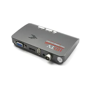 HDMI uyumlu 1080P VGA DVB-T2 DVB-T TV kutusu AV VGA TV CVBS uzaktan kumandalı Tuner alıcı LCD/CRT monitörler