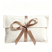 Pochette cadeau personnalisée en coton et lin avec logo, fermeture à cordon, estampage à chaud, pour bagues, cosmétiques, parfums, sécurité