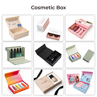 Boîte cosmétique en papier rigide écologique, logo de marque personnalisé, boîte d'emballage de luxe à fermeture magnétique pour produits de beauté