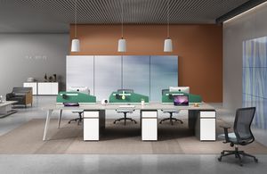 Wholesale Public <b>Desk</b> Workstation Card Holder Simple Computer 4 Person Luxury <b>Standing</b> Wooden Mini Ceo Home <b>Office</b> <b>Desks</b> Table - Product Image 4