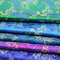 Tissu Jacquard Écologique Occultant Double Face pour Vêtements Hommes et Filles, Brocart Damassé Occultant