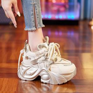 Chaussures de marche tendance pour femmes 2026 – Nouveauté printemps, respirantes, décontractées, à semelle épaisse et talon compensé, polyvalentes - Product Image 2