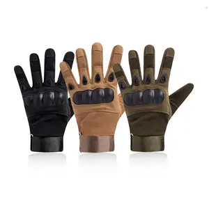 GAF Logo personnalisé Gants de cyclisme légers pour moto Gants tactiques d'extérieur avec protection complète des doigts