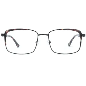FEROCE stok metal çerçeve paslanmaz çelik optik gözlük çerçeveleri vintage gözlük