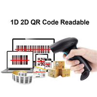 En stock Scanners 2D sans fil portables Lecteur de codes-barres USB filaire pour l'inventaire des entrepôts de supermarchés